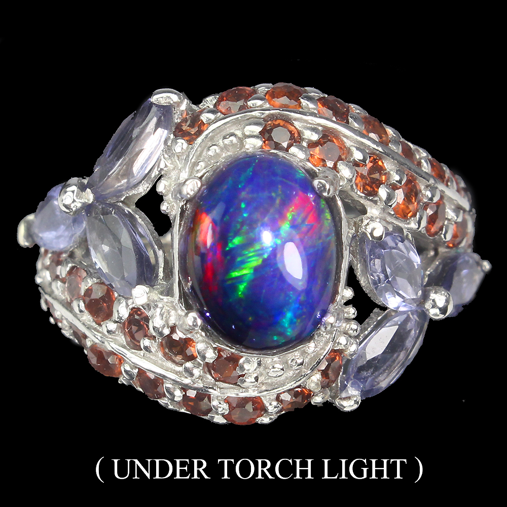 tanzanite black opal