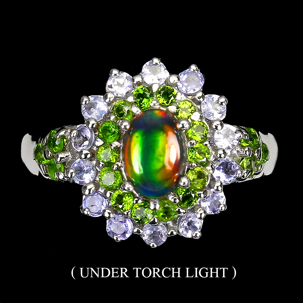 tanzanite black opal